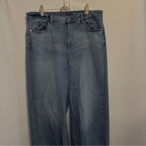 DL1961 Vintage Hepburn Wide Leg High Rise Size 20W Denim Jeans RN 126855 CA41000